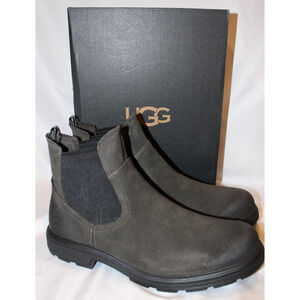 NIB UGG MEN'S WATERPROOF BILTMORE WORK LEATHER CHELSEA BOOTS GRAY BLACK SZ 12‎